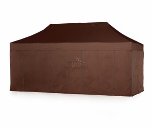 Faltzelt-Pavillon 3x6 braun