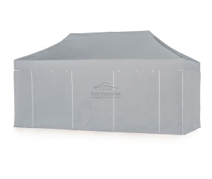 Faltzelt-Pavillon 3x6 grau